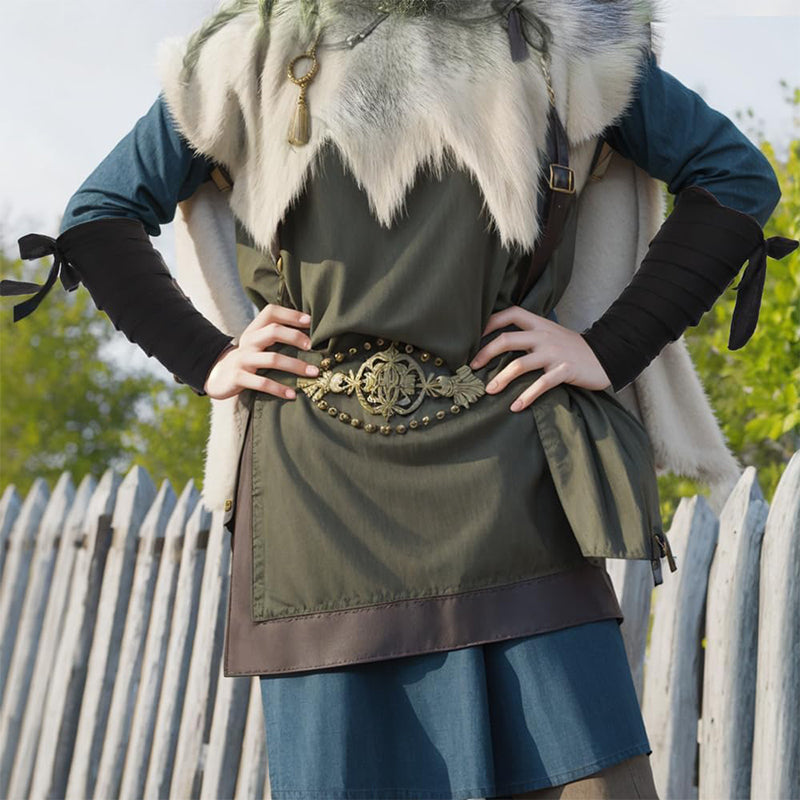 Renaissance Arm Wraps Medieval Linen Bracers Vintage Arm Guards Arm Wraps Party Halloween Costume Accessories