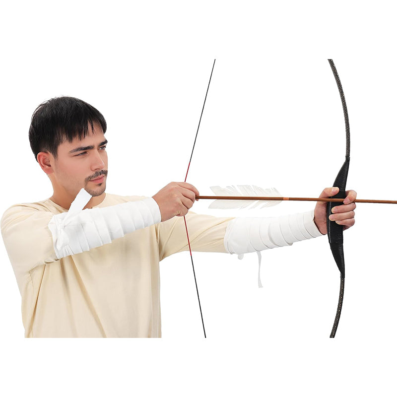 Renaissance Arm Wraps Medieval Linen Bracers Vintage Arm Guards Arm Wraps Party Halloween Costume Accessories