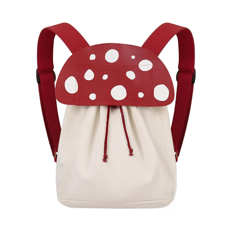 Renaissance Mushroom Backpack Lightweight Drawstring Canvas Bag Ren Faire Larp Costume Accessories