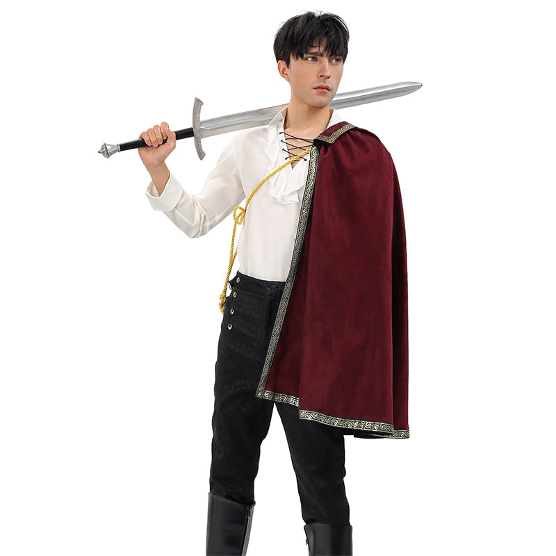 Renaissance Tudor Half Shoulder Cape Medieval Cloak Shawl LARP Ren Faire Costume Shawl Cloak