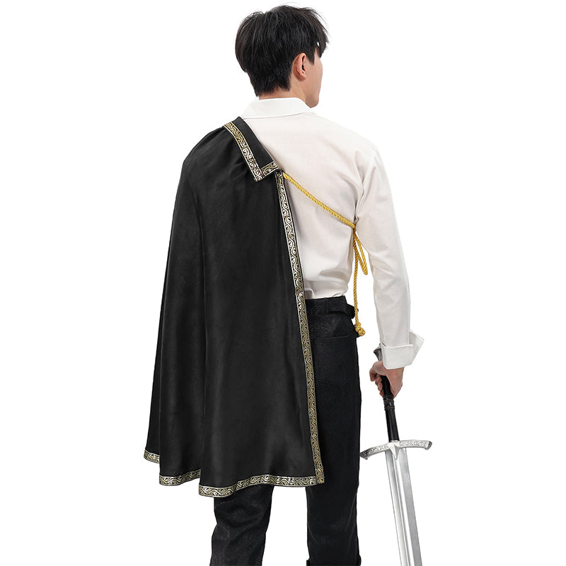 Renaissance Tudor Half Shoulder Cape Medieval Cloak Shawl LARP Ren Faire Costume Shawl Cloak