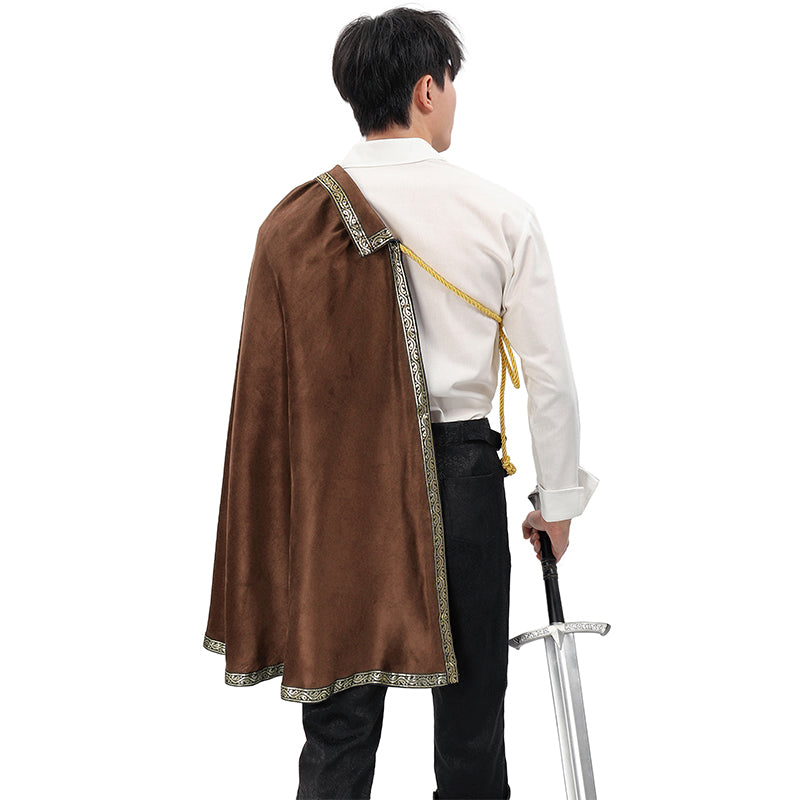 Renaissance Tudor Half Shoulder Cape Medieval Cloak Shawl LARP Ren Faire Costume Shawl Cloak