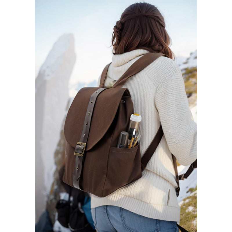 Renaissance Vintage Canvas Bag Medieval Travel Rucksack Backpack Costume Accessories Bag