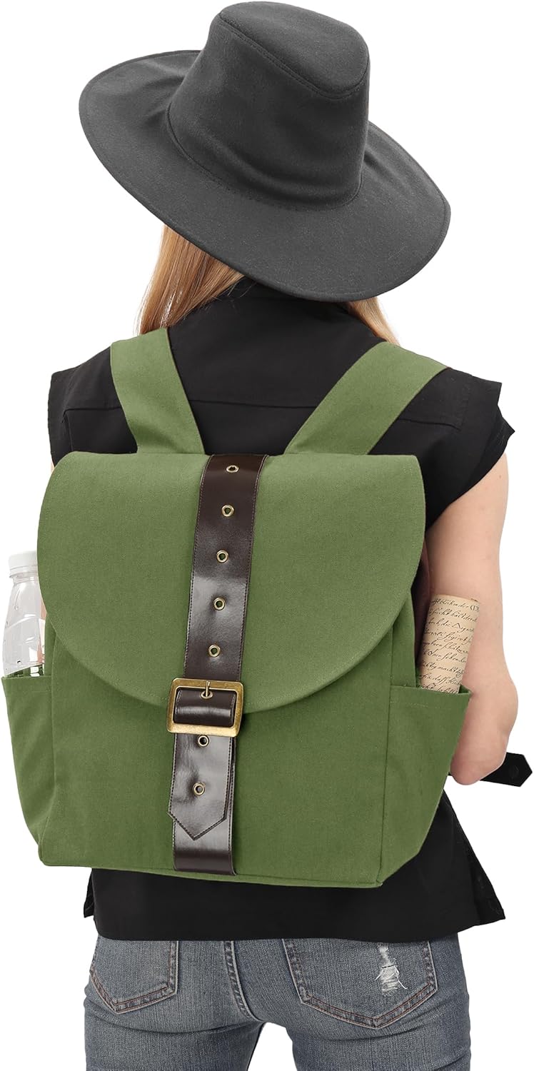 Renaissance Vintage Canvas Bag Medieval Travel Rucksack Backpack Costume Accessories Bag