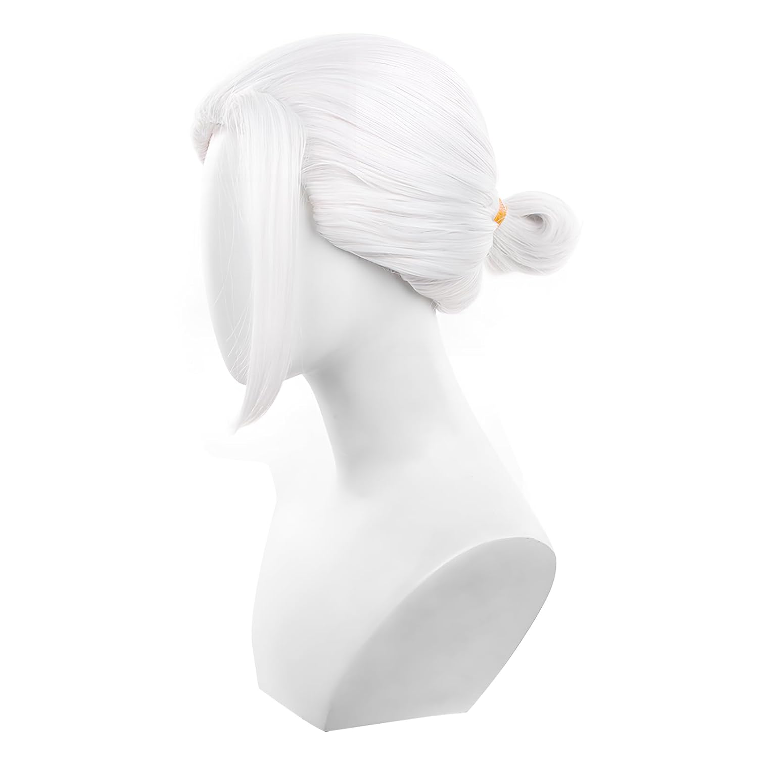 Sakamoto Cosplay Wig White Hair with Glasses for Halloween Party