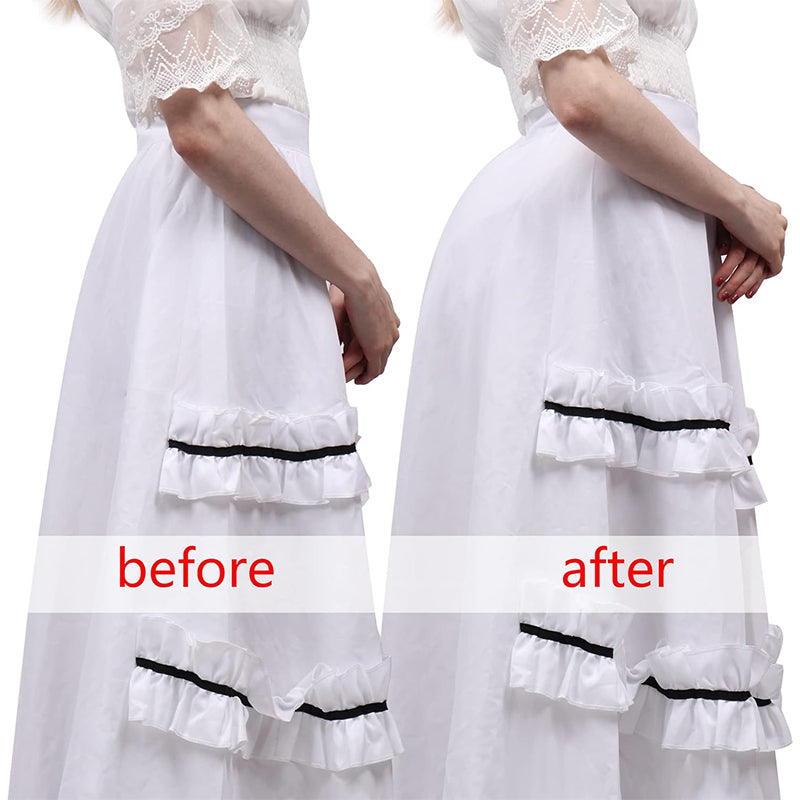 Victorian Rump Pad Cosplay Custome Bustle Skirt Bum Pannier Bumroll Dress Accessories with Ties For Christmas Halloween