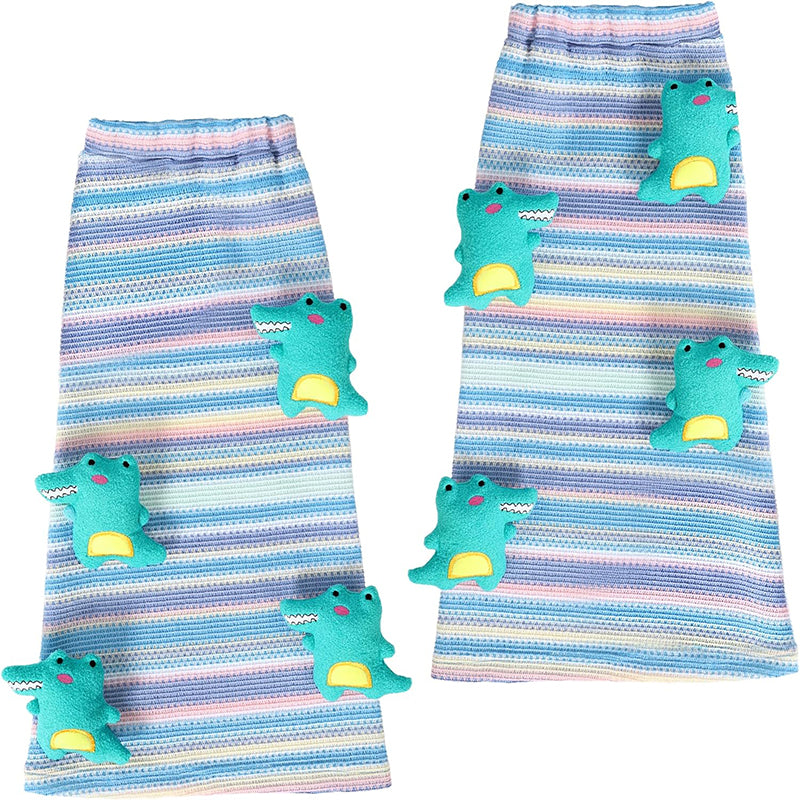 Women Animal Leg Warmer Socks Cute Knit Crocodile Leg Socks Kawaii Over Knee Legwarmers Elephant Socks For Halloween Party Daily Wear