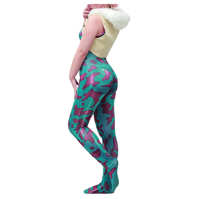 Women Anime Bodysuit Cosplay Costume 3D Printed Jumpsuit With Tank Costumes For Halloween