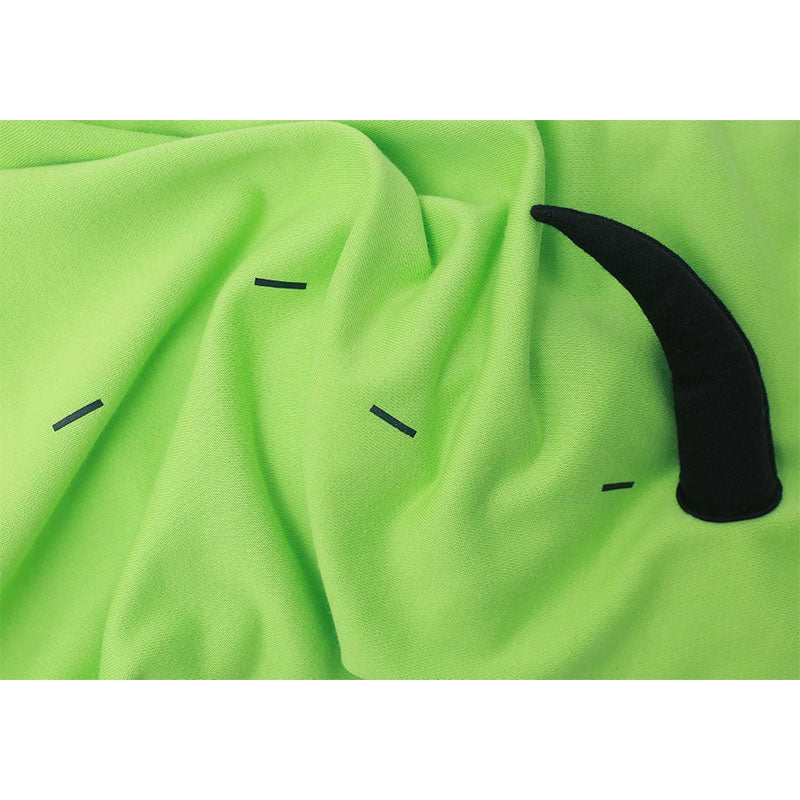 Women Anime Cosplay Green Hoodie Jacket Coat with Ears for Halloween Party Daily Wear