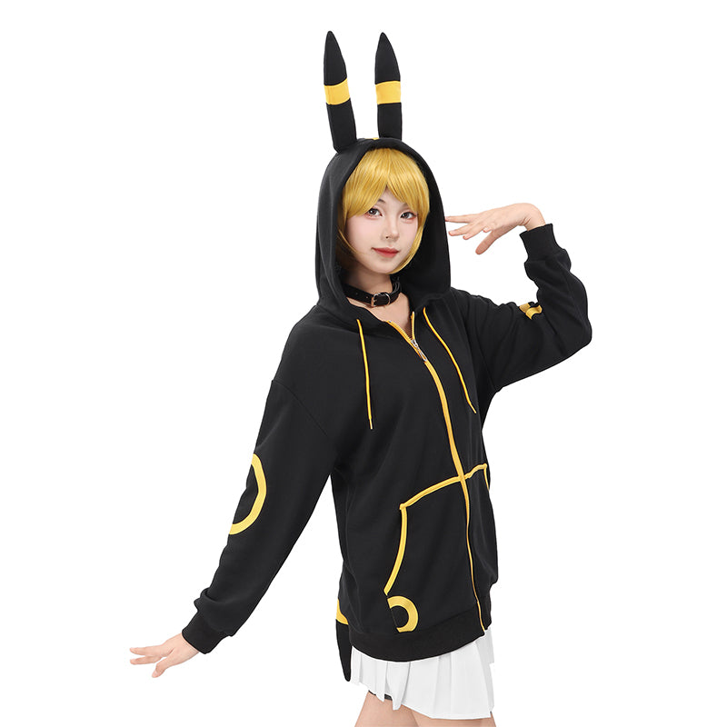 Women Anime Cosplay Hoodie Sweatshirt With Ears Tail Costume for Halloween Christmas