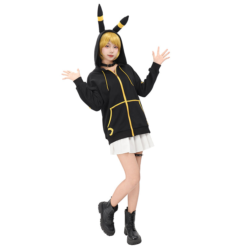 Women Anime Cosplay Hoodie Sweatshirt With Ears Tail Costume for Halloween Christmas
