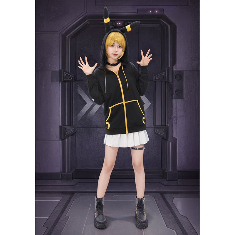 Women Anime Cosplay Hoodie Sweatshirt With Ears Tail Costume for Halloween Christmas