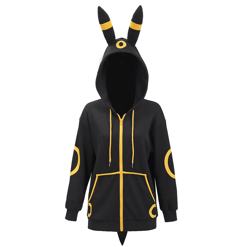 Women Anime Cosplay Hoodie Sweatshirt With Ears Tail Costume for Halloween Christmas