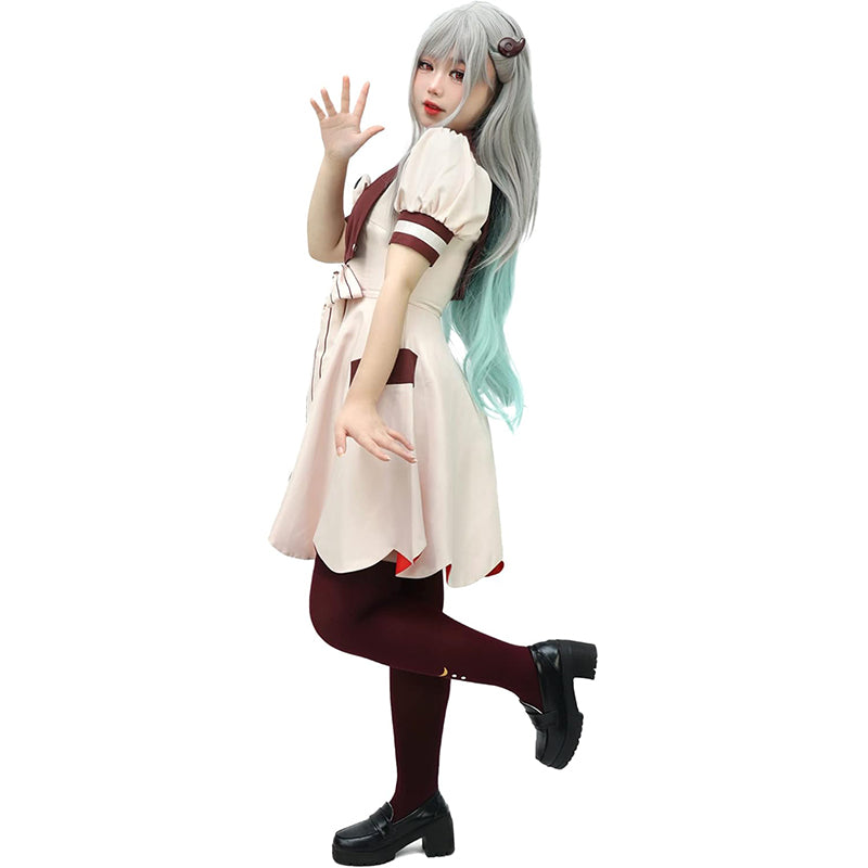 Women Cosplay Costume Dress with Socks For Halloween Party