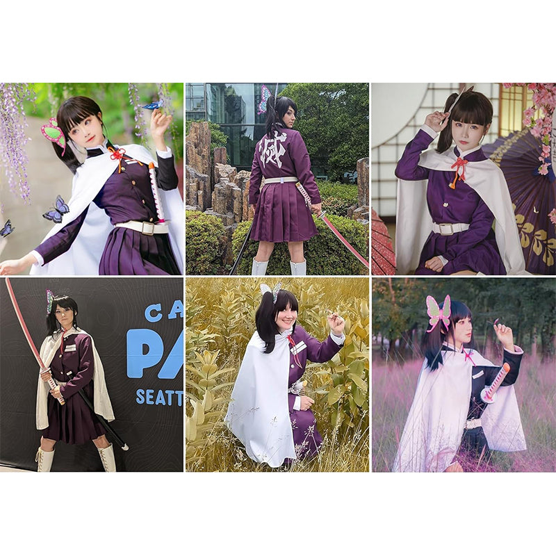 Women Cosplay Costume Full Suit with White Rope and Belt for Halloween Party