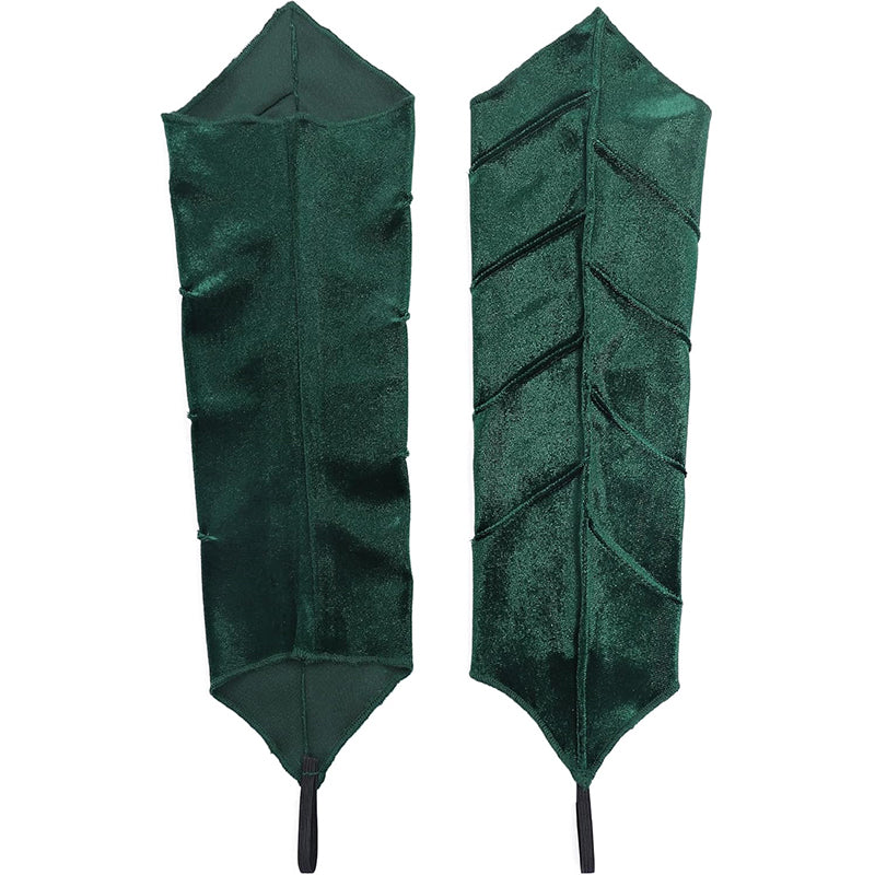 Women Medieval Elven Arm Cuffs Fairy Leaf-Veined Arm Warmers Bracers Renaissance Ren Faire LARP Costume Accessories