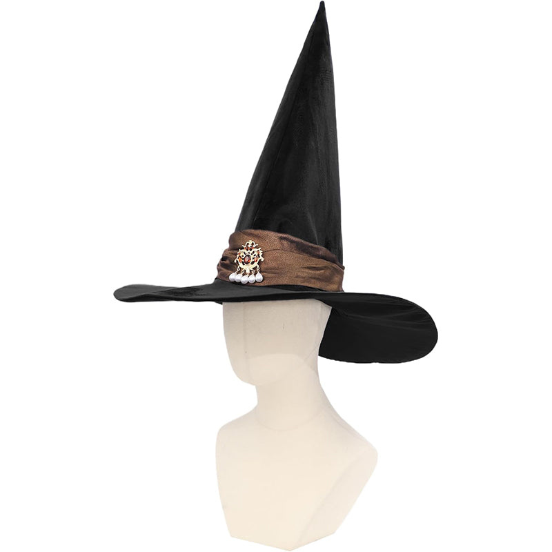 Women Men Witch Hat Wizard Hat Witches Pointed Hat With Wide Brim Cosplay Costume Accessories For LARP Halloween Party Festival