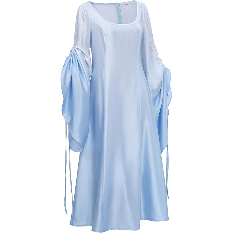 Women Renaissance Dress Fairy Costume Long Dress Victorian Medieval Underdress Ren Faire Skirt Long Dress For Party Festival Daily Wear