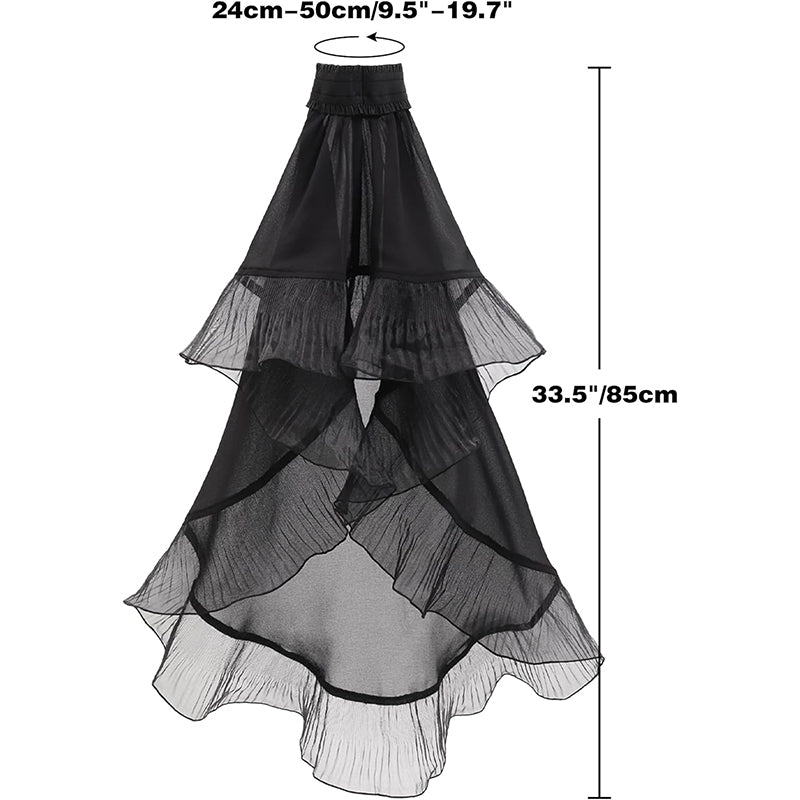 Women Victorian Detachable Sleeve Gothic Tulle Sleeves Mesh Cuffs Chiffon Lace Arm Sleeves