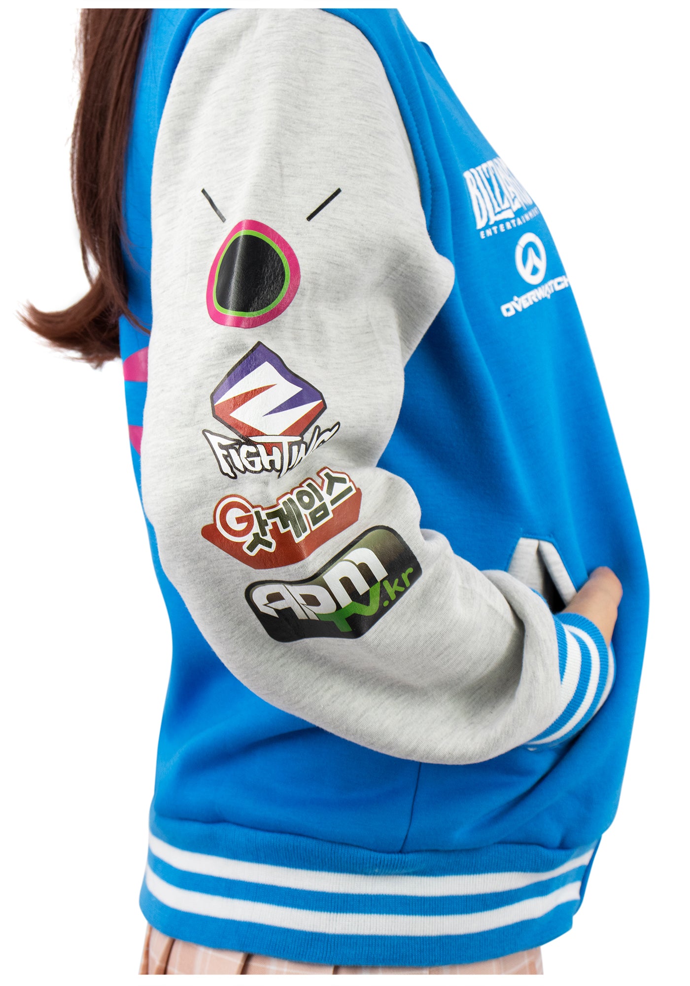 Blue Baseball Letterman Jackets with Pockets