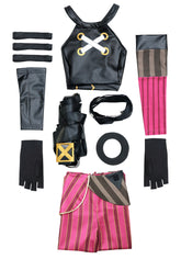 Women Powder Cosplay Costume Outfit