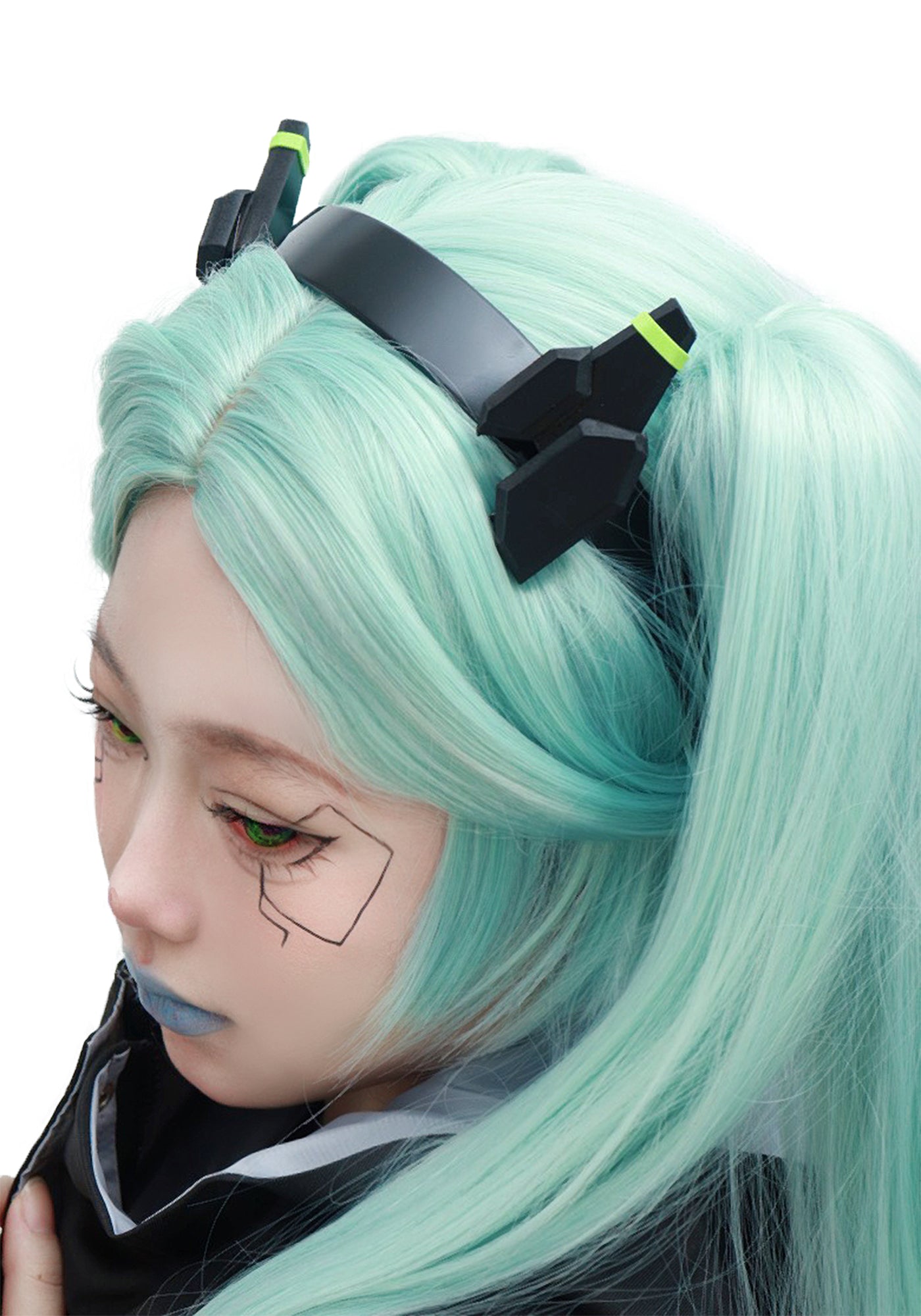 DAZCOS Rebecca Cosplay Headgear for Women Anime Halloween Hair Hoop Headband Costume