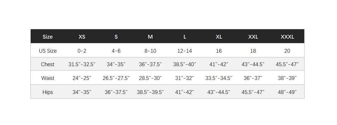 nobara dress size chart