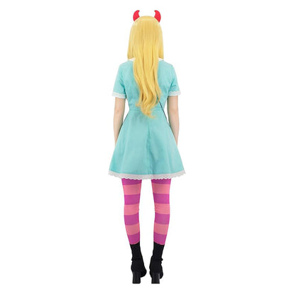 Womens Star Cosplay Costume Outfit Horn and Bag