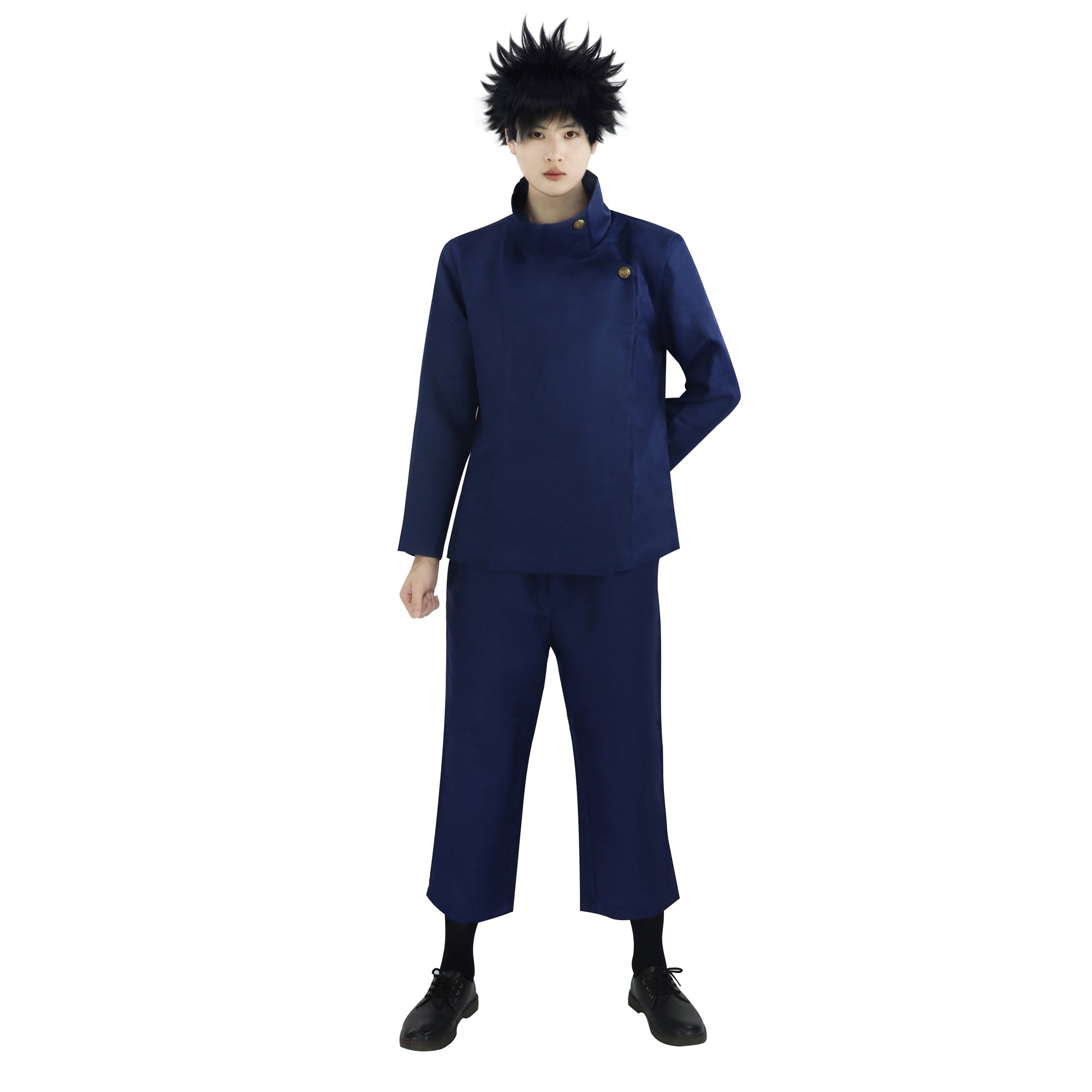 DAZCOS US Size Megumi Fushiguro Cosplay Costume High-collar Jacket Pants