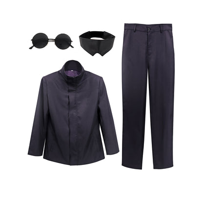Gojo Satoru Cosplay Costume Uniform Ouitfit with Blindfold