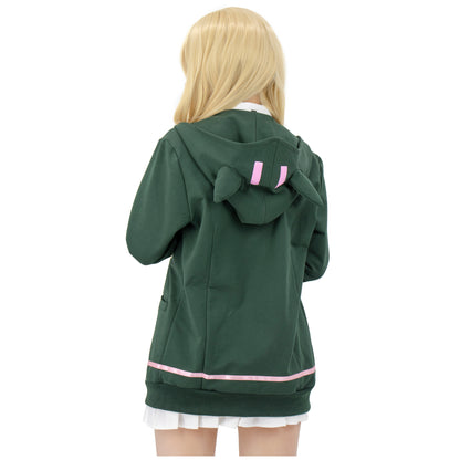 US Size Adult Anime Chiaki Nanami Cosplay Hoodie Coat for Halloween