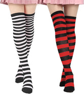 Socks Striped Thigh High Socks