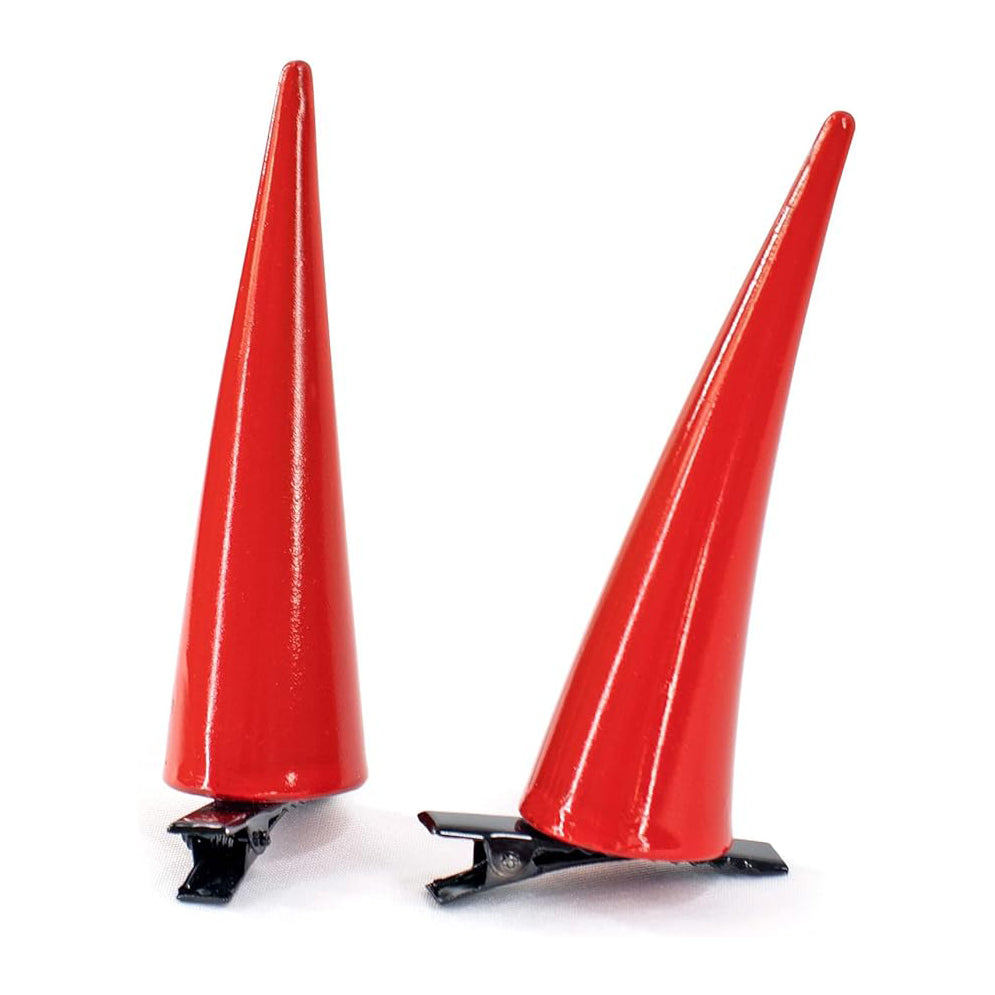 Red Cosplay Horns Hair Clips Headwear for Christmas/Halloween Accessaries