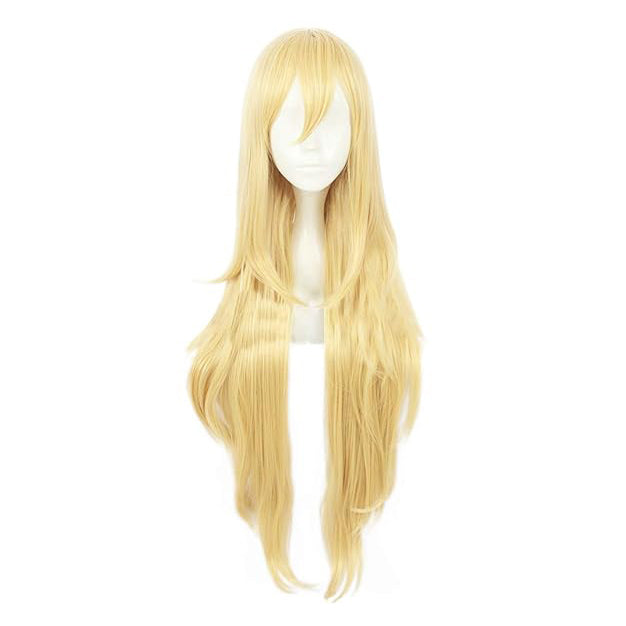 Women Star Cosplay Wig Long Blonde Cosplay Wig for Halloween Costume or Daily Use
