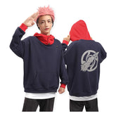 Itadori Hoodie Anime Print Pattern Hooded Pullover Sweatshirt Cosplay Costume