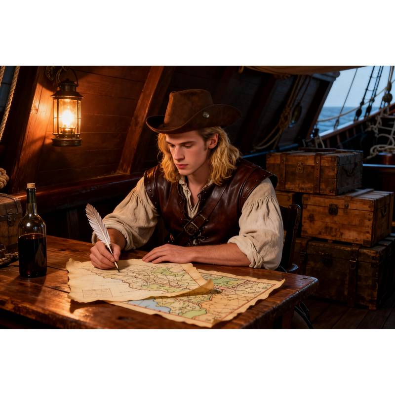 Unisex Medieval Renaissance Musketeer Hat Colonial Tricorn Cap Headwear Hat Costume Accessories