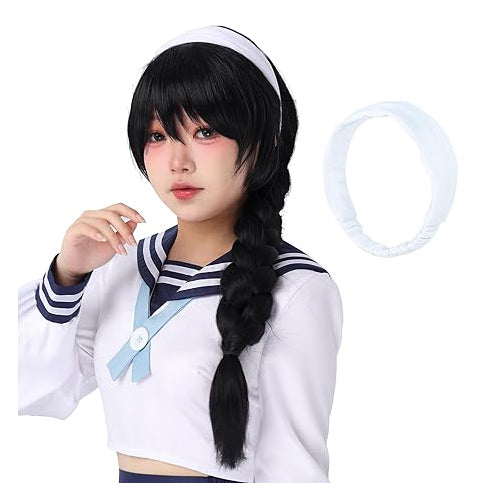 Riko Cosplay Wig with Headband Anime JJK Costume Accessories for Halloween