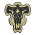 Embroidery Badge Black Patch Garment Applique Cosplay Accessory