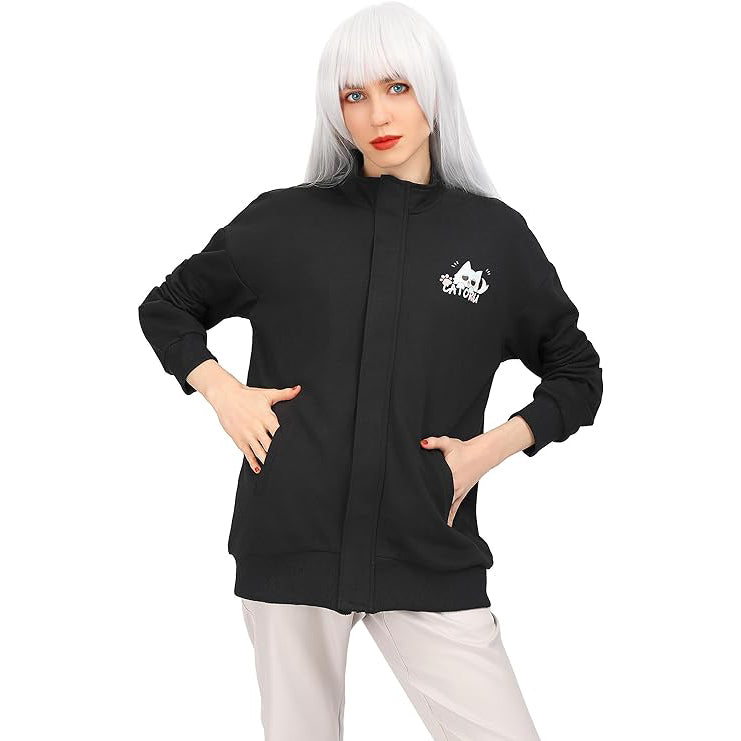 Satoru Cosplay Adult Jacket Hoodie Zip Up Sweatshirt Catoru Costume with Pocket