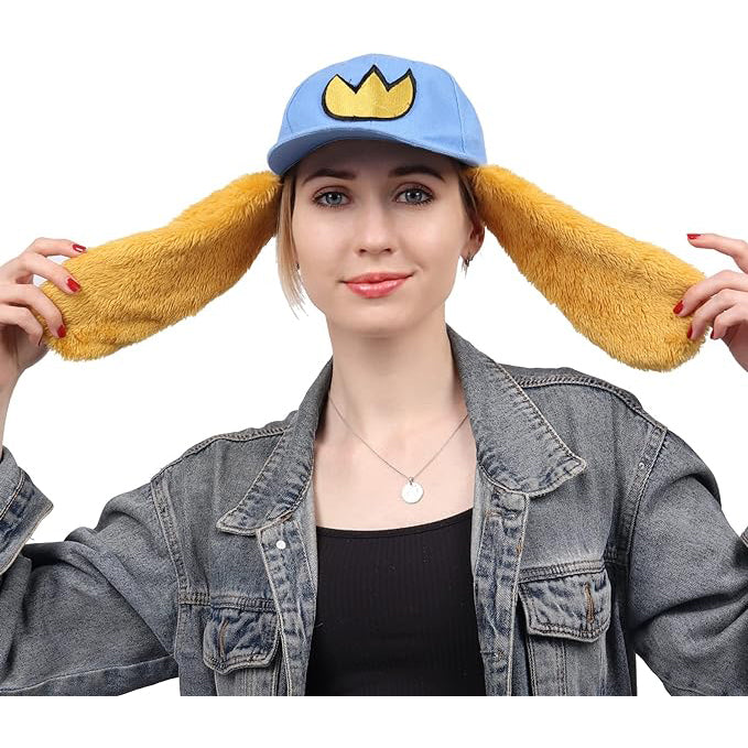 Blue Hat with Dog Ears