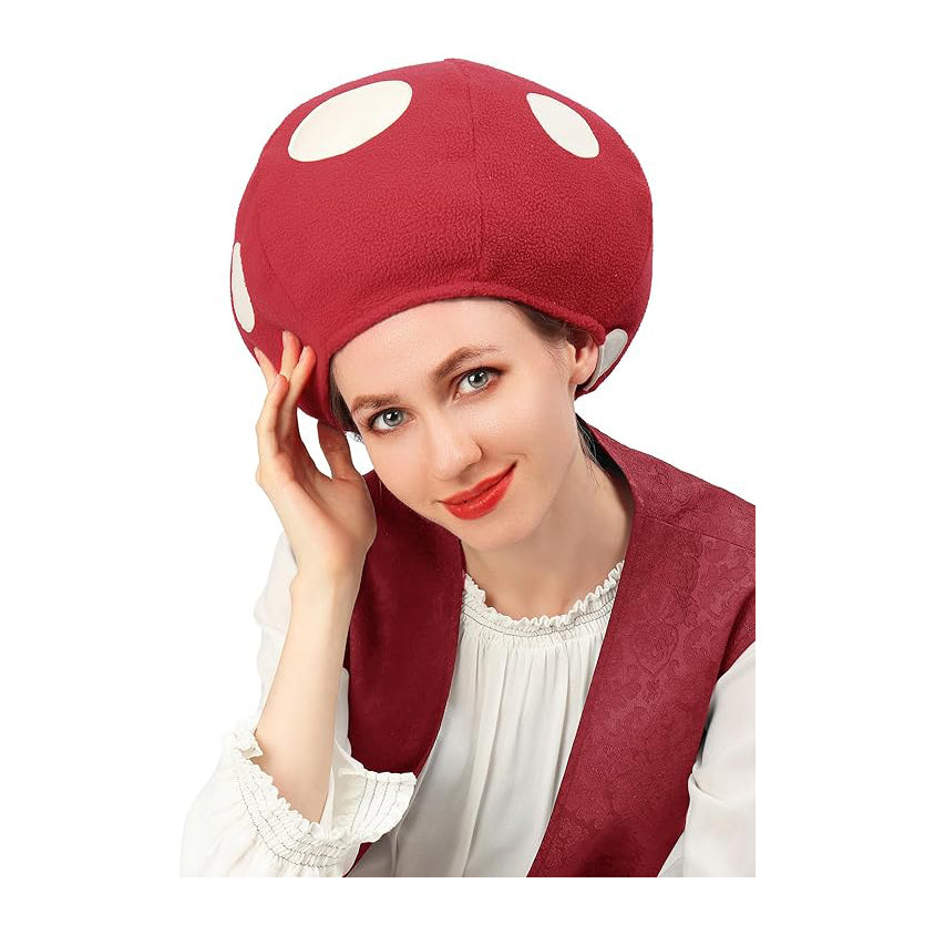 Multicolor Mushroom Toad Hat Spotted Cap Game Cosplay Costume