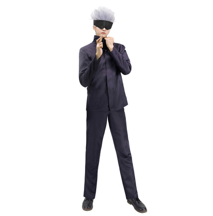 Gojo Satoru Cosplay Costume Uniform Ouitfit with Blindfold