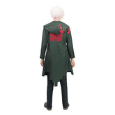 Cosplay Costume Jacket Shirt with Silver Chain 