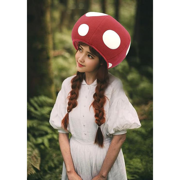 Multicolor Mushroom Toad Hat Spotted Cap Game Cosplay Costume