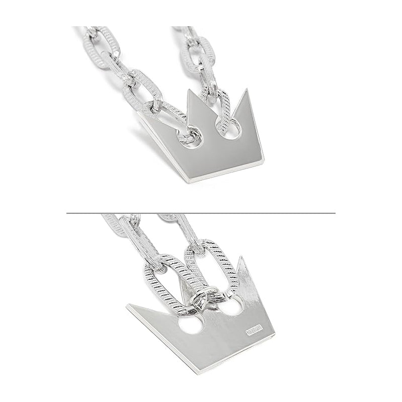 Sora Necklace with Thick Chain Crown Pendant