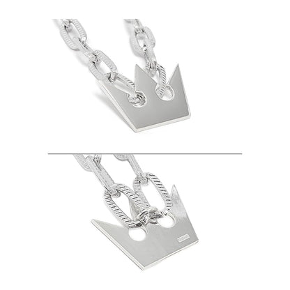 Sora Necklace with Thick Chain Crown Pendant