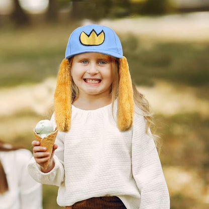 Blue Hat with Dog Ears