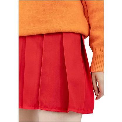 Red Pleated Mini Skirt US Plus Size Multicolor Skirt Skater Tennis for Women Christmas Halloween Costume