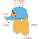 Blue Hat with Dog Ears