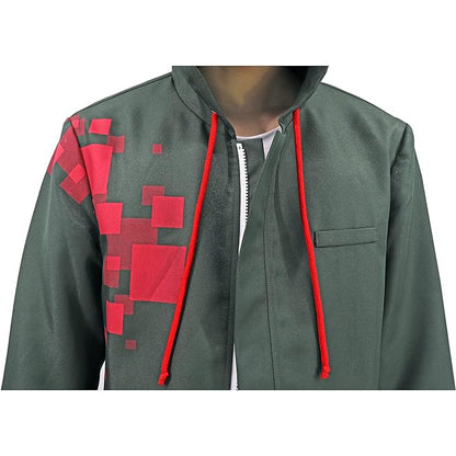 Cosplay Costume Jacket Shirt with Silver Chain 